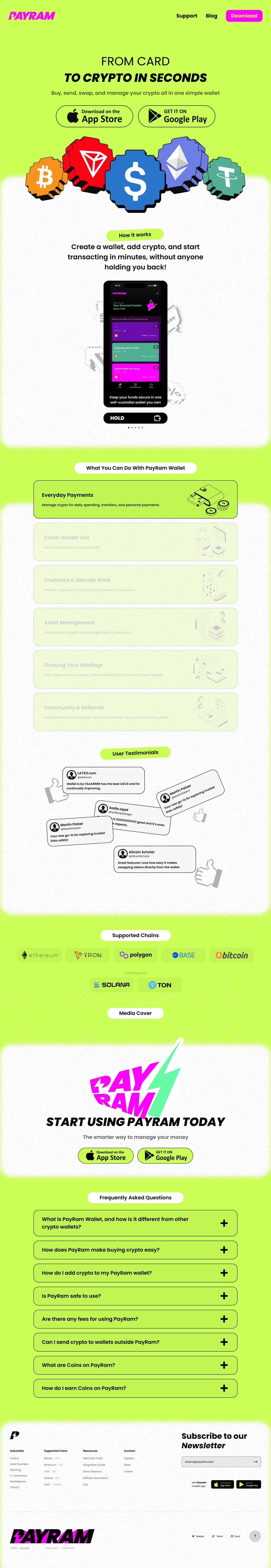 PayRam website